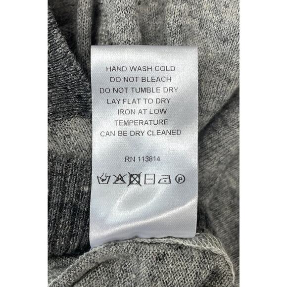 Billy Reid Contrast Stitch Sweater Hoodie Pullover Shirt Grey Large Linen Blend - Picture 16 of 16